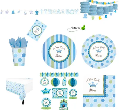 Produktbild von Baby shower party set chlapec, výber:1 x špirálová girlanda (5)