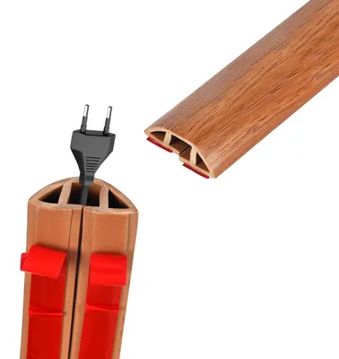 Productafbeelding van Zelfklevende PVC Kabelgoot voor Vloerbescherming