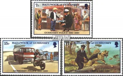 Produktbild von Briefmarken GB - Guernsey 1980 Mi 206-208 (kompl.Ausg.) postfrisch Inselpolizei