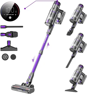 Produktbild von Vistefly V15s Max Akku-Staubsauger 580 W, bis zu 70 Min., LED-Touchdisplay
