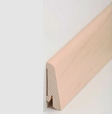 Produktbild von Sockelleiste Echtholzfurnier 20 x 58 x 2500 mm Ahorn Echtholzfurnier Fußleiste furniert by PROVISTON 2.5 Meter | 1 Stück