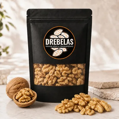 Produktbild von Walnusskerne, naturbelassen 1kg - Drebelas® Trockenfrüchte