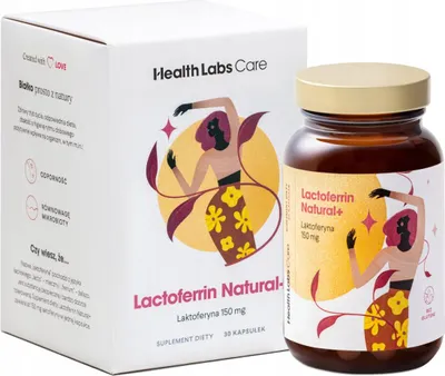 Produktbild von HEALTH LABS LACTOFERRIN NATURAL+ Lactoferrin 150 mg Darmimmunität 30 Kapseln