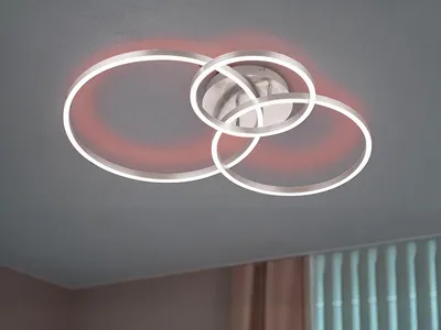 Immagine prodotto di Lampada da soffitto moderna a LED WINONA argento Trio 670810607
