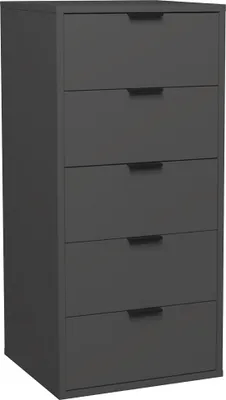 Produktbild von Kommode >Bonnie< in anthrazit matt lack - 51x108x45cm (BxHxT)