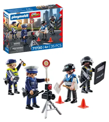 Immagine prodotto di Set di personaggi della polizia | Eroi d'azione | Giocattoli per bambini dai 4 anni in su