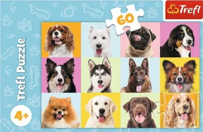 Zdjęcie produktu dla Trefl TREFL Puzzle Puppies, 60 pcs