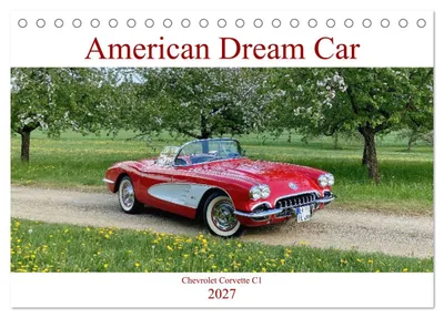 Produktbild von American Deam Car Corvette C1 (Tischkalender 2027 DIN A5 quer), CALVENDO Monatskalender