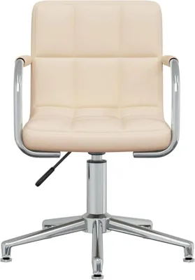 Produktbild von vidaXL Esszimmerstuhl Drehbar Creme Stoff