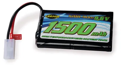 Produktbild von Carson 500608229-9,6V/1500mAh NiMH Power Akku TAM, wiederaufladbar, mit Tamiya S