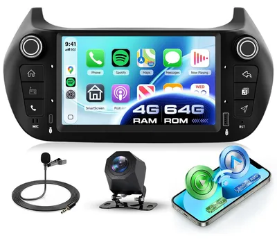 Productafbeelding van 4G + 64G Autoradio voor Qubo/Citroen | Android, DAB, Bluetooth, GPS