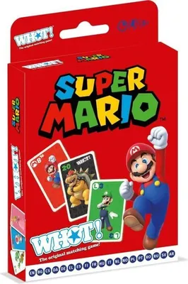 Obrázek produktu pro Whot! Super Mario karetní hra, rodinná hra, Winning Moves, Nintendo