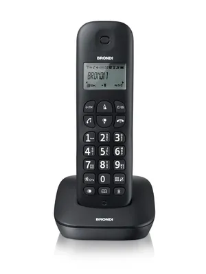 Produktbild von Brondi Gala, DECT-Telefon, Kabelloses Mobilteil, 20 Eintragungen, Anrufer-Identifikation, Grau, Weiß