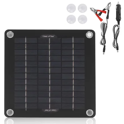 Image de Panneau solaire monocristallin - 10 W, 12 V - Cadre en aluminium, étanche