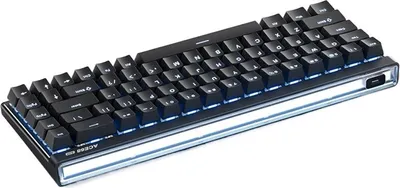 Zdjęcie produktu dla Klawiatura gamingowa MCHOSE ACE68 Air z podświetleniem RGB, częstotliwością odświeżania 8K, opóźnieniem 0,08 ms, technologią efektu Halla, czarna, z przełącznikami magnetycznymi Taishan