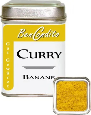 Produktbild von Curry ( Currypulver ) Banane 80 gr. Dose