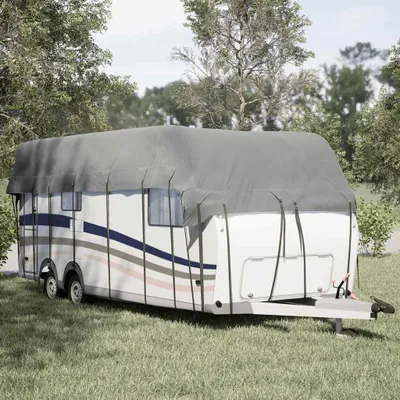 Image de Bâche de toit pour caravane Gris 800x300 cm Non tissé