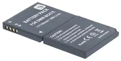 Produktbild von Akku für Panasonic LUMIX DMC-FH27 Li-Ion 3,7 Volt 600 mAh schwarz.