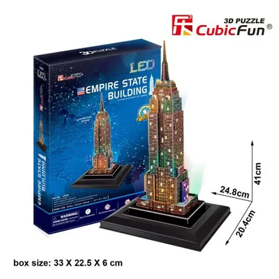 Immagine prodotto di Cubic Fun 3D Puzzle Empire State Building + Luci Led 58 Pezzi