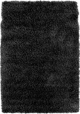 Zdjęcie produktu dla Czarny wełniany dywan shag 160x230