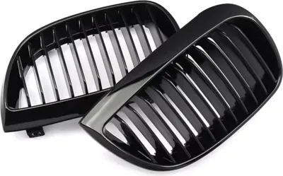 Zdjęcie produktu dla Grill Glossline - Grill zderzaka przedniego - Czarny połysk - Akcesoria samochodowe - Do BMW E81/E87 serii 1 (2004-2007)