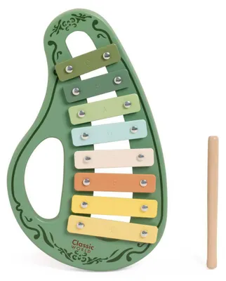 Image de Classic World Xylophone en bois Vintage vert jouet musical éducatif