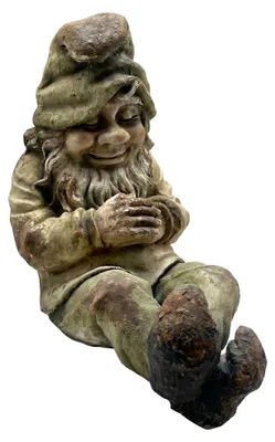 Zdjęcie produktu dla Figurka krasnoludka Clayre & Eef, beżowa, z ceramiki