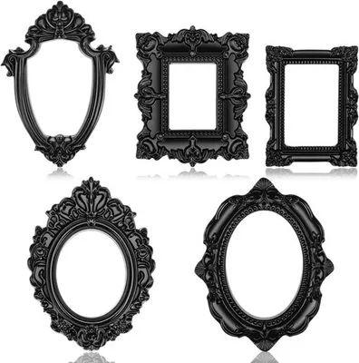 Set von 5 Mini-Fotorahmen im Vintage-Stil - Kleine Resin-Fotorahmen für Erinnerungen und Dekoration