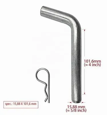 Productafbeelding van Gebogen Hitch Pin voor trekhaak ontvanger, trekcomponenten