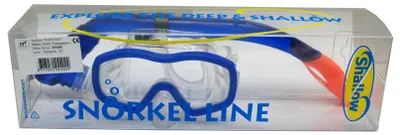 Produktbild von Shallow Tauchset Schnorchelset blau für Kinder - Junior Tauchmaske und Schnorchel