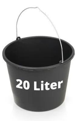 Produktbild von Eimer 20 Liter, schlagfest und witterungsbeständig, mit Literskala, Ø 37 cm, 26 cm hoch