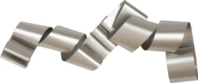 Image de Gilde Wandobjekt, "Twist", Metall, champagnerfarben, VE 1, L. 13.5 cm, B. 75 cm, H. 28 cm 69863 4063387698631