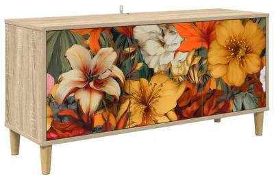 Productafbeelding van TV-kast GENNEP, 102 x 33 x 50 cm, Sonoma houtvezelplaat