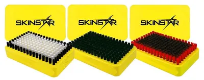 Immagine prodotto di SKINSTAR, set da 3 spazzole per la manutenzione degli sci: spazzola BaseBrush in nylon, spazzola per capelli e spazzola in rame/bronzo