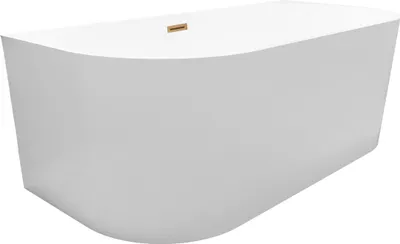 Obrázek produktu pro Samostatně stojící akrylátová vana Balneo VIVA s víkem a zátkou typu „klick-klack“ v měděném provedení, 160 x 75 cm