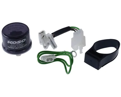 Image de Relais clignotant Koso 12 V, 3 broches, adaptateur 2 broches, 15 A, pour Peugeot Jet-Force C-Tech