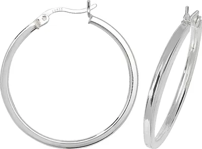 Produktbild von 925 Sterling Silber Damen - Paar Creolen - 25mm; TRS17706MM25