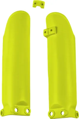 Obrázok produktu pre Chrániče vidlice UFO PLAST, 2-dielny kryt vidlice pre KTM SX 65 cm³, modelové roky 2002 – 2025, farba: žltá, OEM 19–26