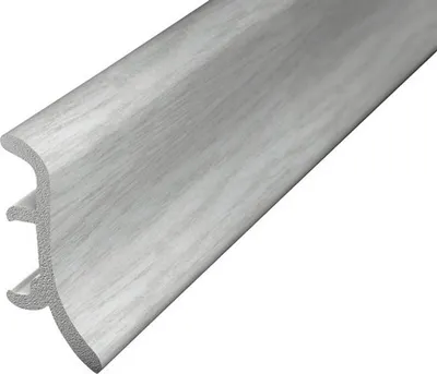 Produktbild von Prinz Sockelleiste geschäumt silbergrau 48x2500 mm