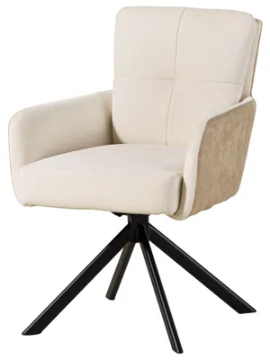 Produktbild von MASSIVMOEBEL24 Drehstuhl 57x67x87 hellbraun / beige FABIAN #112