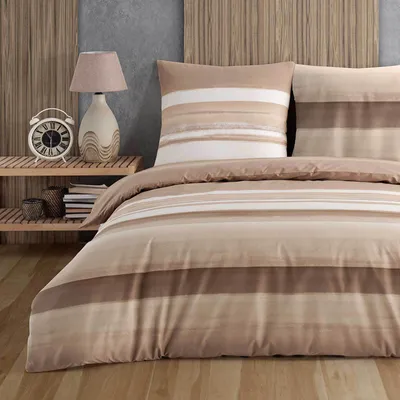 Produktbild von Bettwäsche Bettbezug 200x220 cm, Kopfkissenbezug 80x80 cm 3 teilig Deckenbezug Set aus 100% Baumwolle Renforce mit Reissverschluss - Buymax®