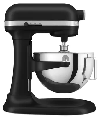 Obrázok produktu pre KitchenAid 5KSM55SXXEBM, Stojaci mixér, Čierna, Tlčenie, Hnetenie, Miešanie, Miešanie, 5,2 L, Kov, Nerezová oceľ