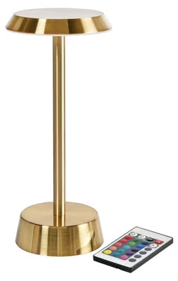 Produktbild von 6 Duni LED Lampen kabellos Nour brass, 206427 inklusive Ladestation