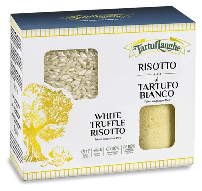 Immagine prodotto di Tartuflanghe - Risotto al tartufo bianco - 250 g di riso Carnaroli e 60 g di condimento al tartufo
