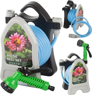 Immagine prodotto di Verk 24554 Tubo da giardino con avvolgitubo 10 m blu