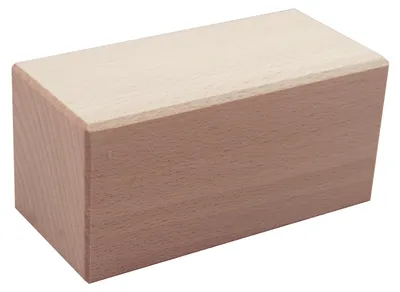 Produktbild von Holzblock rechteckig aus Buchenholz massiv 56 x 56 x 168 mm