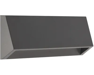 Productafbeelding van LED buitenwandlamp LUXERA RADIX, IP65, 8W, 200lm, 4000K, antraciet