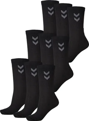 Produktbild von hummel Unisex Sport Socken 9er Pack  Farbe: schwarz Größe: 41-45