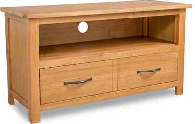 Immagine prodotto di The Living Store Mobile TV 90x35x48 cm in rovere massiccio