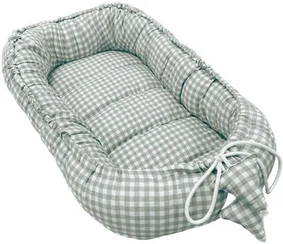 Productafbeelding van Babynestje 100% Katoen - Reisbed - Knuffelnest - Wiegverkleiner - 90 x 50 cm -
